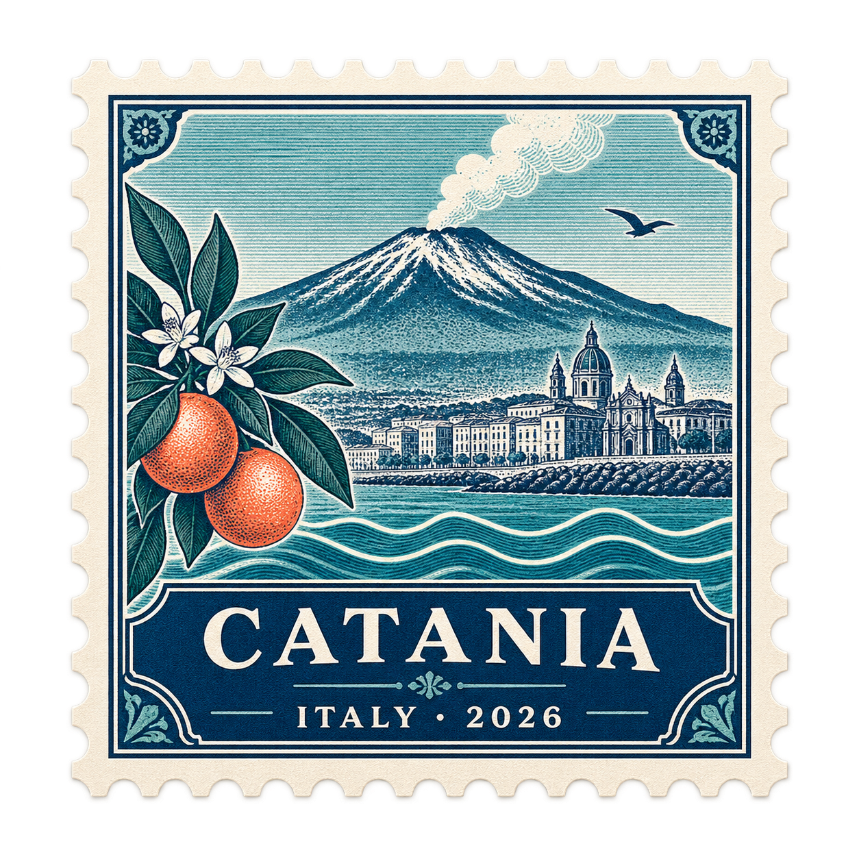 Earned Catania, Italy 2026 travel stamp